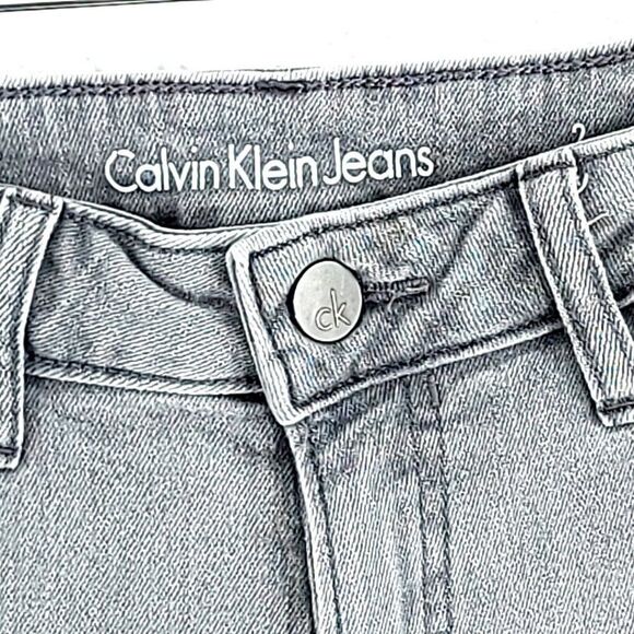 Calvin Klein Jeans Gray City‎ Short Size 2 Mid Rise Denim Shorts 28/9.5 - Picture 3 of 10